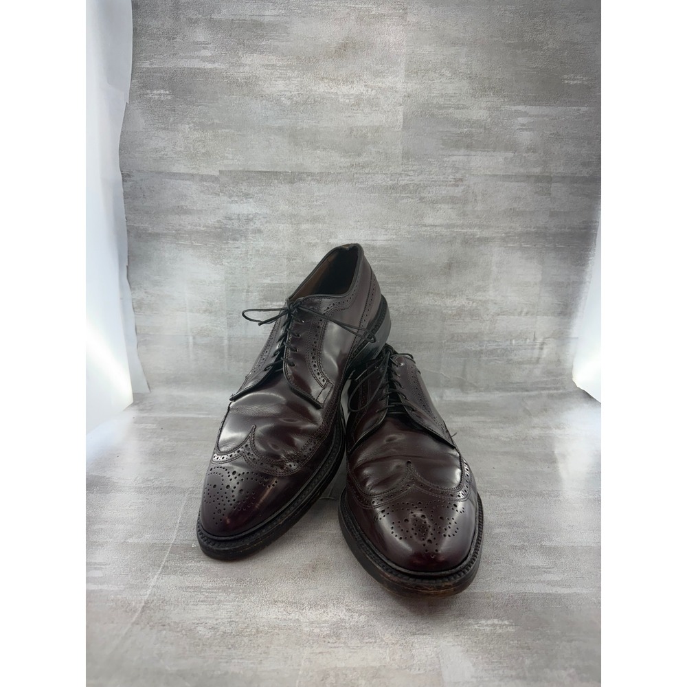 Allen Edmonds McAllister Burgundy Shell Cordovan Wingtip Oxford Shoes Men 11.5D